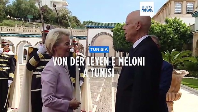 Missione lampo di Giorgia Meloni in Tunisia. Con lei, Ursula Von der Leyen e il premier olandese