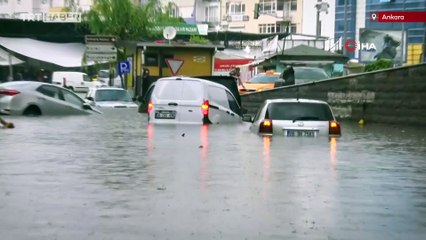 Ankara'da sağanak sel getirdi