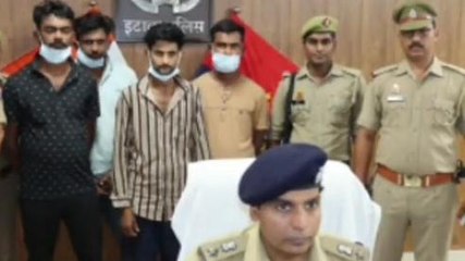 इटावा: ट्रैक्टर चालक को लूटने वाले चार लुटेरों को पुलिस ने किया गिरफ्तार