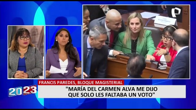 Francis Paredes: “Alva me dijo, nos falta un voto, apóyanos y cambiemos la historia del país”