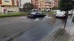 Una tromba de agua y granizo ha provocado inundaciones en toda Ponferrada