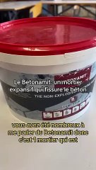 Un mortier qui fissure le béton