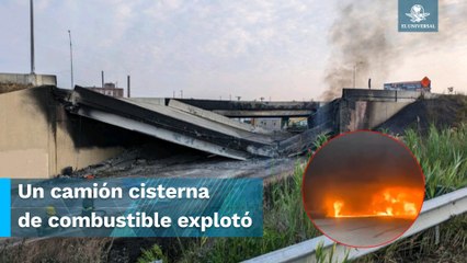 Colapsa tramo elevado en Filadelfia por el incendio de un vehículo