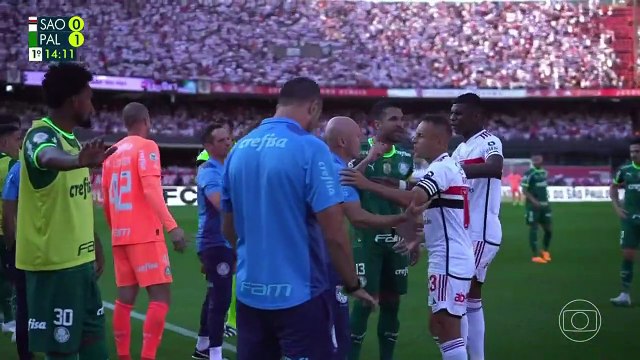 Campeonato Brasileiro 2023 São Paulo x Palmeiras (10ª rod) com Luís Roberto (Globo) 1º tempo