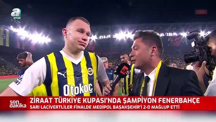 Kupa sevinci diline vurdu! Fenerbahçe'nin yabancı yıldızından Türkçe röportaj