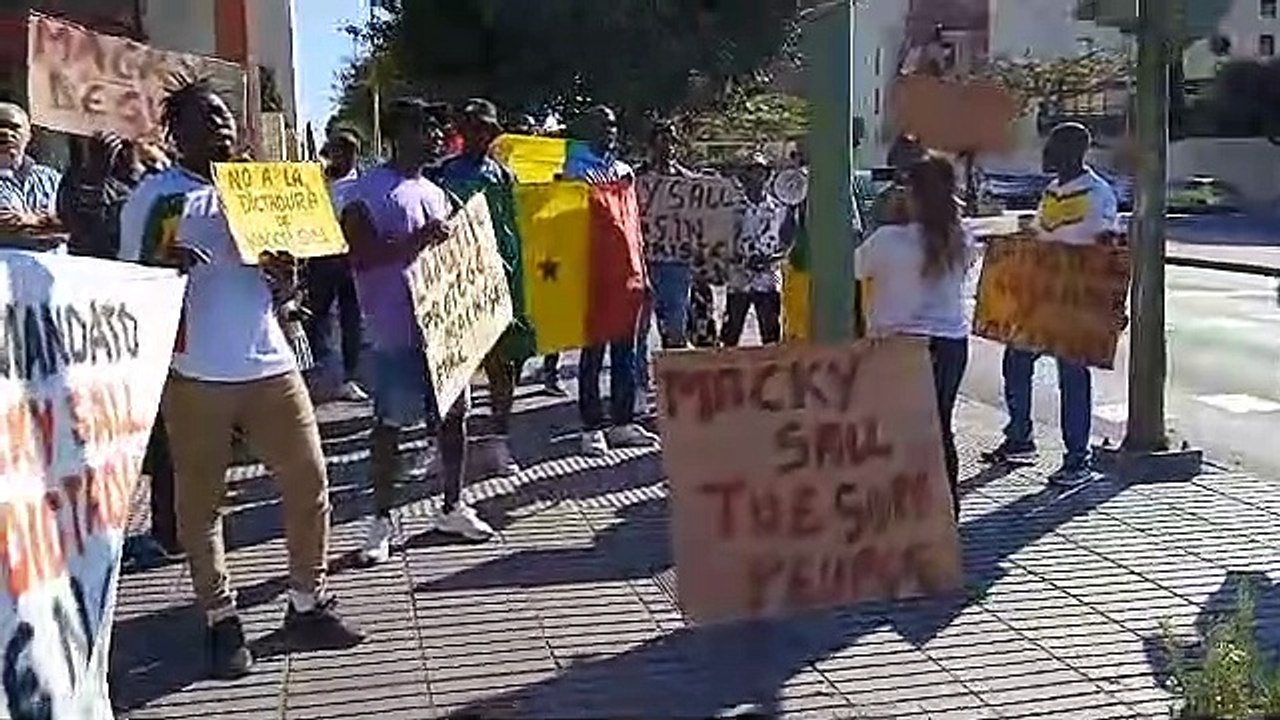Protestas senegaleses