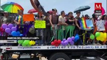 Más de 5 mil personas marchan por orgullo LGBTQ  en Tuxtla Gutiérrez, Chiapas