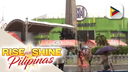 Preparasyon sa Monumento Circle sa Caloocan para sa 125th Independence Day, tuloy sa kabila ng...