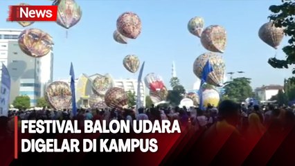 Ribuan Warga Takjub Saksikan Puluhan Balon Udara  Hiasi Langit UMP