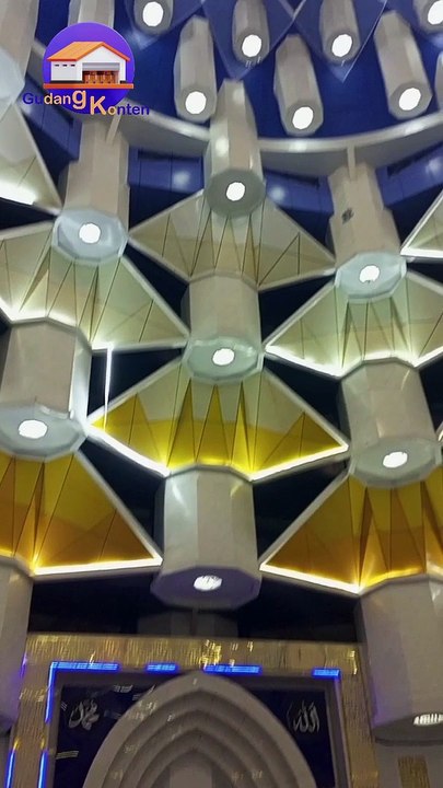 The 99 Kubah Mosque, Makassar, Indonesia #mosque
