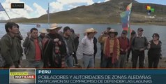 Pobladores de Cajamarca defienden intangibilidad de lagunas del Alto Perú