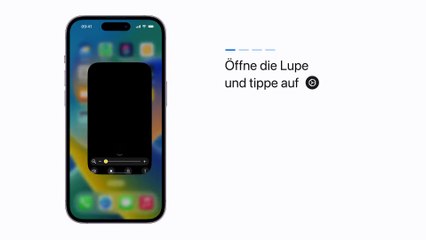 Den Erkennungsmodus in der Lupe auf dem iPhone oder iPad mit LiDAR verwenden