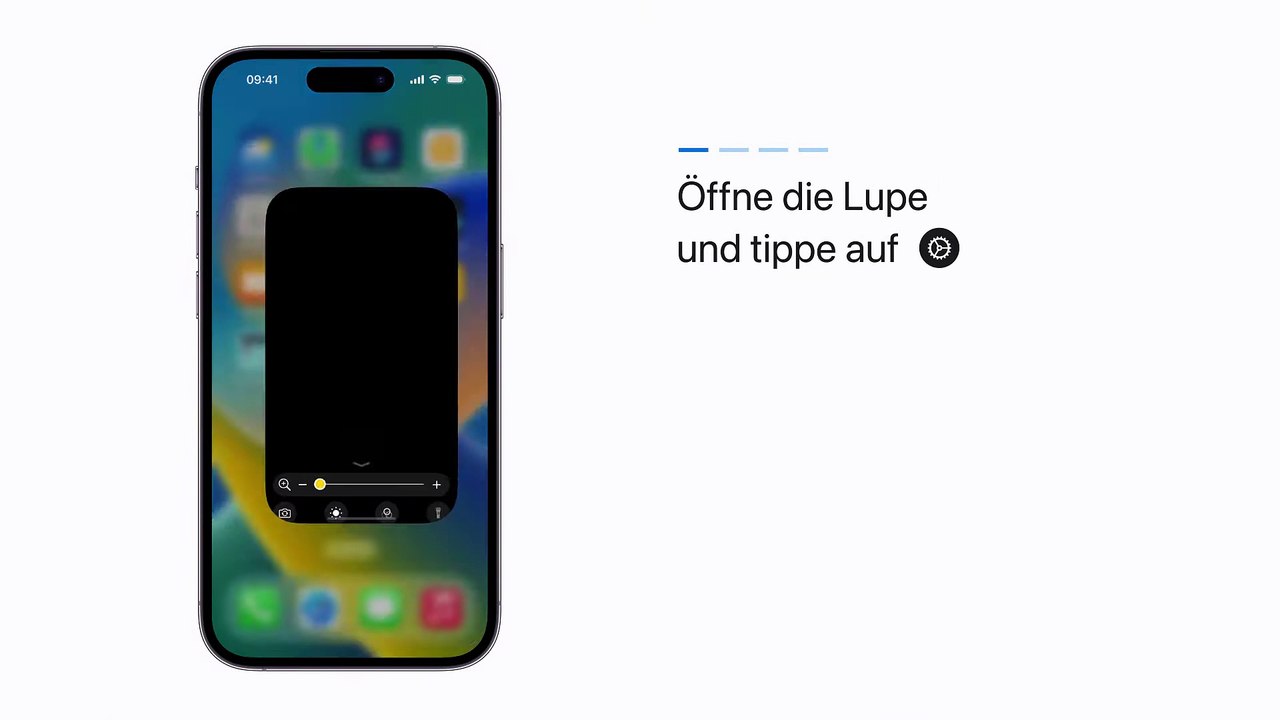 Den Erkennungsmodus in der Lupe auf dem iPhone oder iPad mit LiDAR verwenden