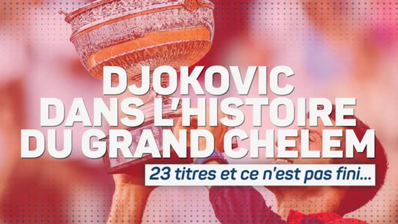 Roland-Garros - Djokovic dans l'histoire du Grand Chelem : 23 titres et ce n'est pas fini...