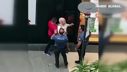 Şoke eden anlar: Eşine saldırdı, polise direndi! Firari çıktı...