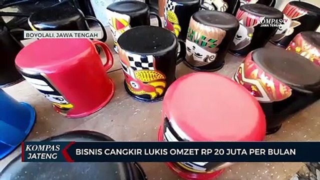 Bisnis Cangkir Lukis Omzet Rp 20 Juta Per Bulan