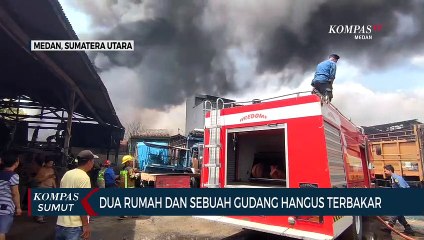2 Unit Rumah di Medan Ludes Terbakar