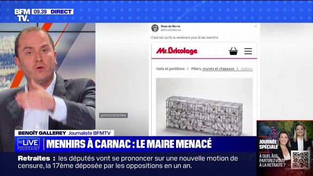 Carnac: le maire menacé depuis la destruction des menhirs