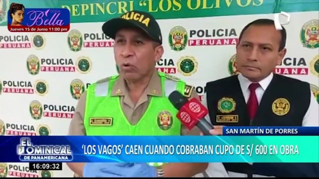 Cayó peligrosa banda “Los vagos de SMP” por cobrar cupos a obreros