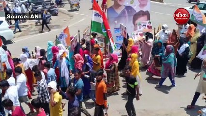 Video : जबलपुर में प्रियंका गांधी की जनसभा में जाती जनता