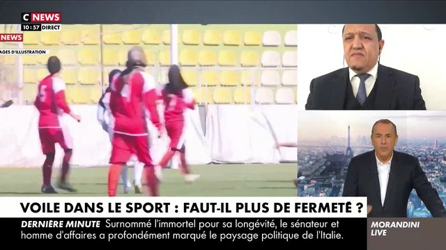 EXCLU - L’imam de Drancy Hassen Chalghoumi s’en prend dans Morandini Live aux femmes qui portent le voile dans le sport: Elles rentrent dans une secte, ont une mentalité archaïque et une vision rigoriste - Regardez