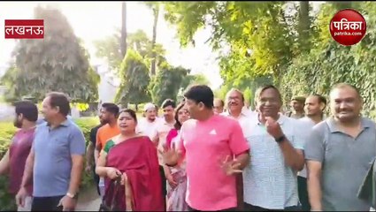 Vide लखनऊ में सांसद मनोज तिवारी ने किया मॉर्निंग संवाद