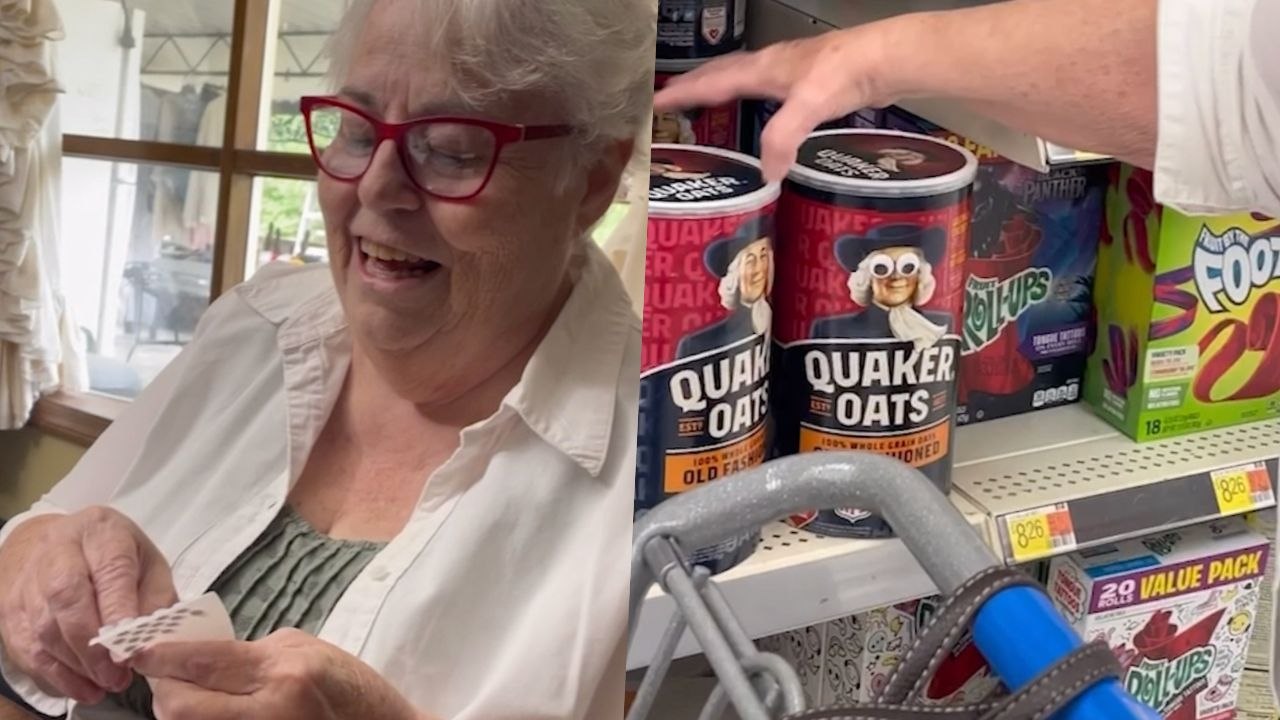 Mom Adds Googly Eyes on Walmart Products at Store