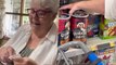 Grandma Can't Stop Belly Laughing At Her Prank Idea To Stick Eyes Around Supermarket | Happily TV