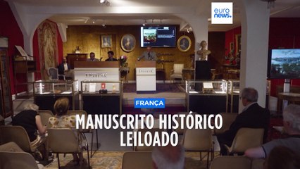 Manuscrito histórico da época da Revolução Francesa é leiloado