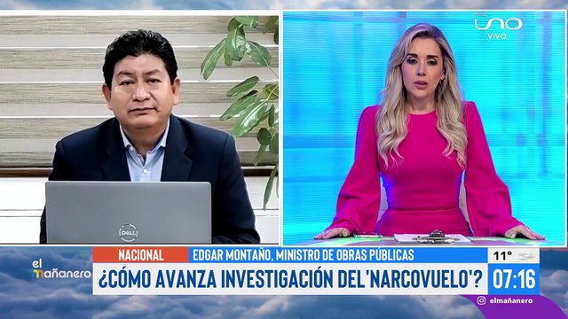Edgar Montaño, Ministro de Obras Públicas, deja en manos de la justicia la investigación del caso 'narco vuelo'