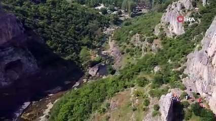 Türkiye’nin en uzun soluklu kaya tırmanışı nefesleri kesti