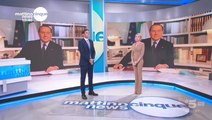 Italian news presenter holds back tears as she announces Berlusconi’s death