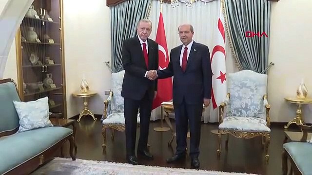 Cumhurbaşkanı Erdoğan, KKTC Cumhurbaşkanı Tatar ile görüştü