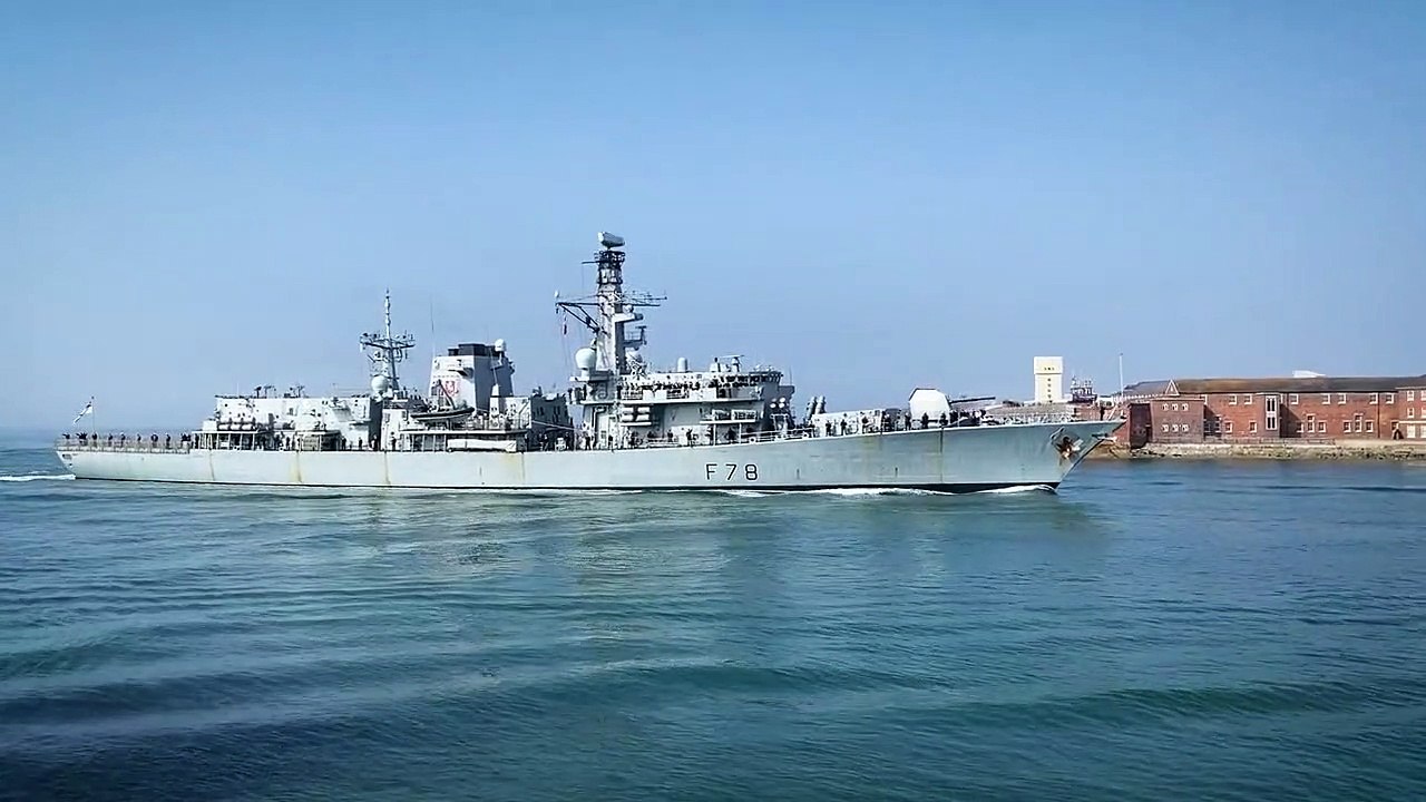 HMS Kent returns home to Portsmouth - Video by Portsmouth Proud