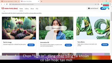 Hướng dẫn truy cập và tạo tài khoản Adobe Firefly miễn phí _ Adobe Firefly Series Q2 2023