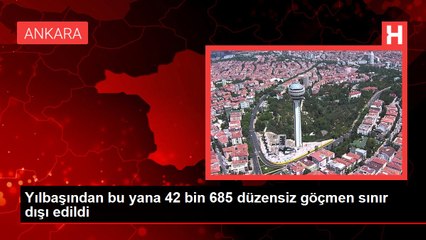 Yılbaşından bu yana 42 bin 685 düzensiz göçmen sınır dışı edildi