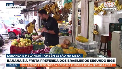 Banana é a fruta preferida dos brasileiros segundo IBGE