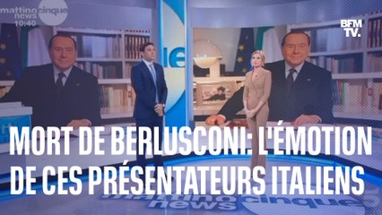 Mort de Silvio Berlusconi: la vive émotion de ces deux présentateurs italiens en direct