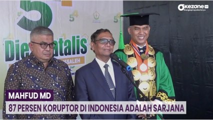 Mahfud MD: 87 Persen Koruptor di Indonesia adalah Sarjana Lulusan Perguruan Tinggi