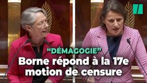 Retraites: “Démagogie”, Borne répond à la 17e motion de censure