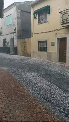 Granizada en Seseña (Toledo).