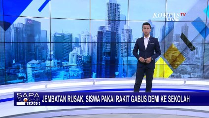 Perjuangan Siswa SD di Luwu Sebrangi Sungai Pakai Rakit Gabus untuk Tiba di Sekolah