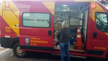 Jovem de 17 anos é socorrida após sofrer lesão física no Colégio Estadual Padre Carmelo Perrone