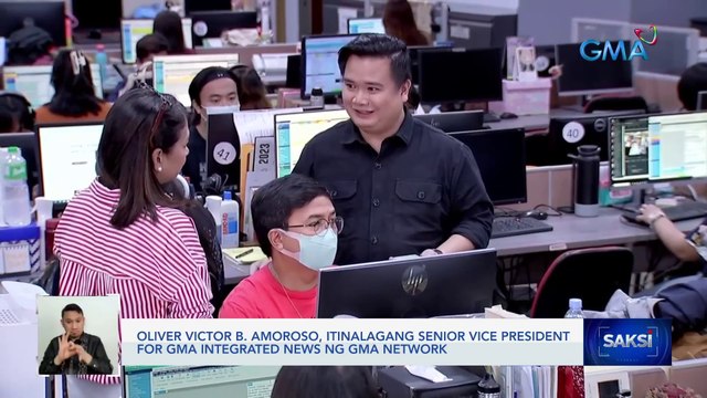 Oliver Victor B. Amoroso, itinalagang senior vice president for GMA Integrated News ng GMA Network | Saksi