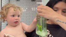 Mother does the viral 'Can you Hold' challenge with her adorable toddler