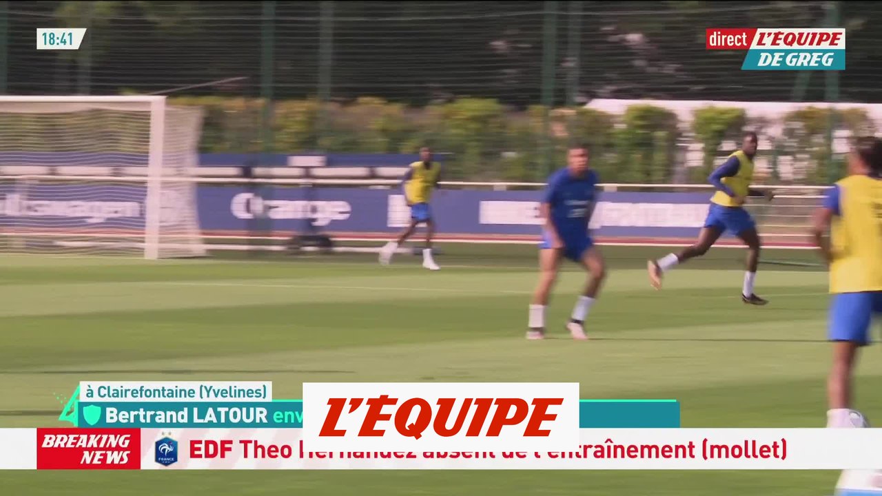 Theo Hernandez n'a pas participé à l'entraînement ce lundi - Foot - Bleus