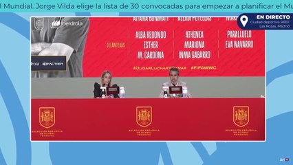 Download Video: JORGE VILDA, rueda de prensa tras la convocatoria de la Selección Española Femenina para los amistosos de preparación del Mundial 2023