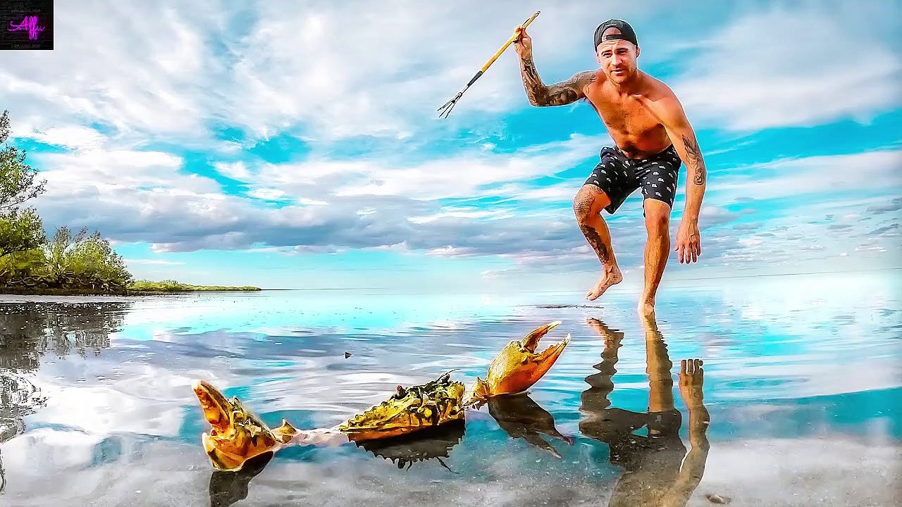 Camping and cook in sea