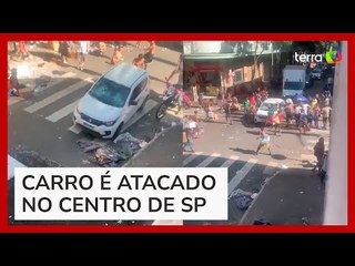 Motorista de aplicativo é roubado e tem carro depredado na região da Cracolândia em SP