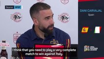 Italy's European success worrying Spain's Carvajal